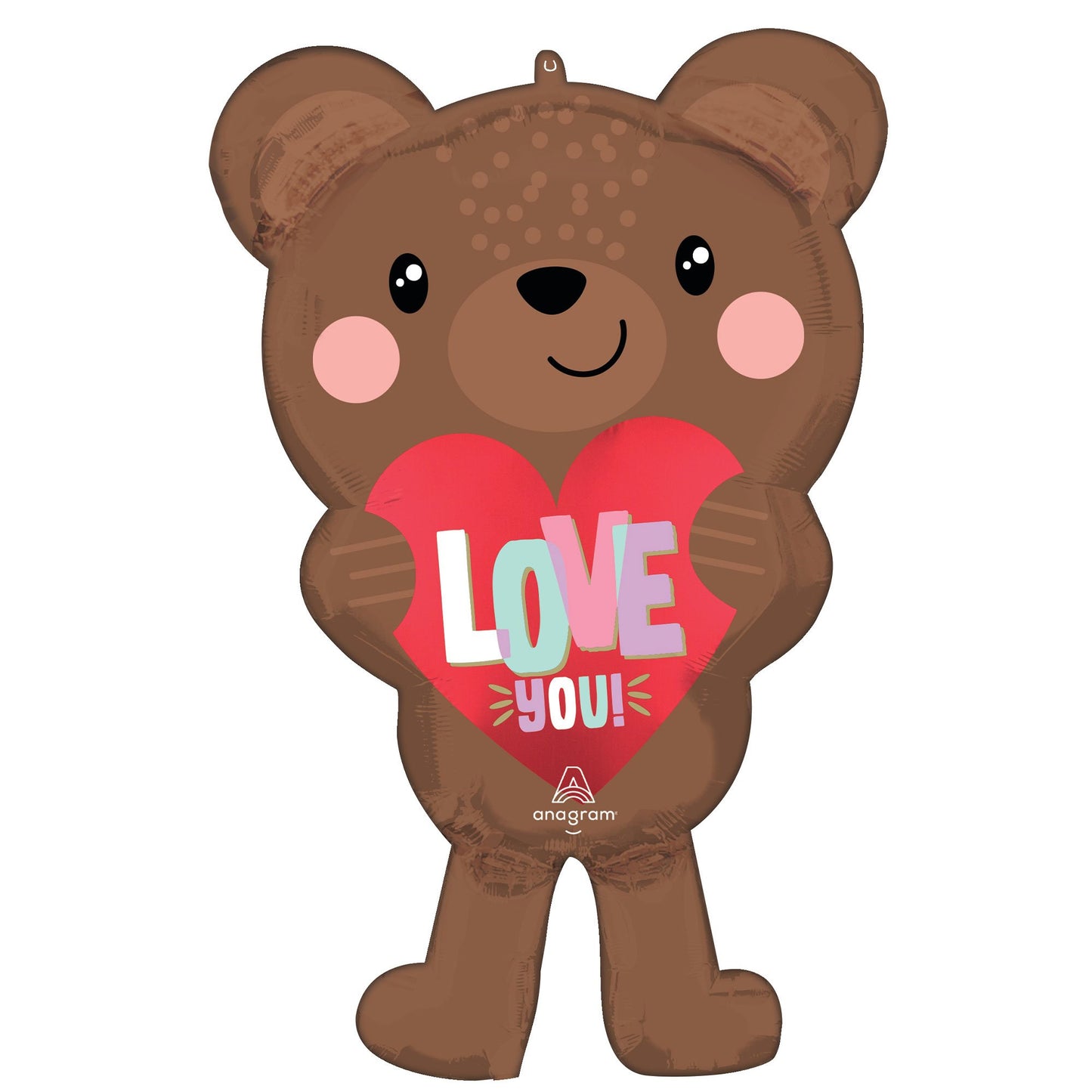 SuperShape Satin Brown Love You Bear