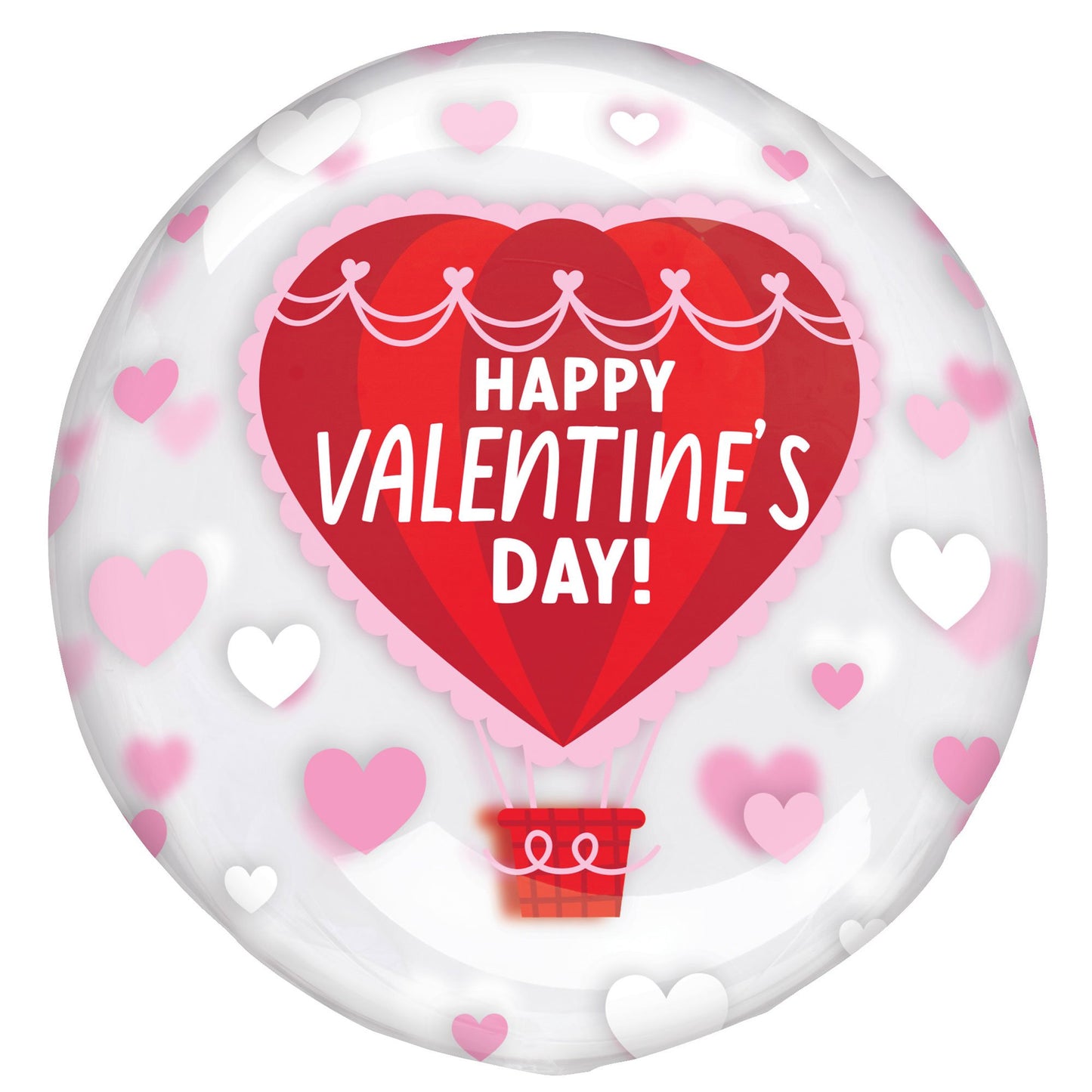 Printed Clearz Happy Valentine's Day Hot Air Balloon