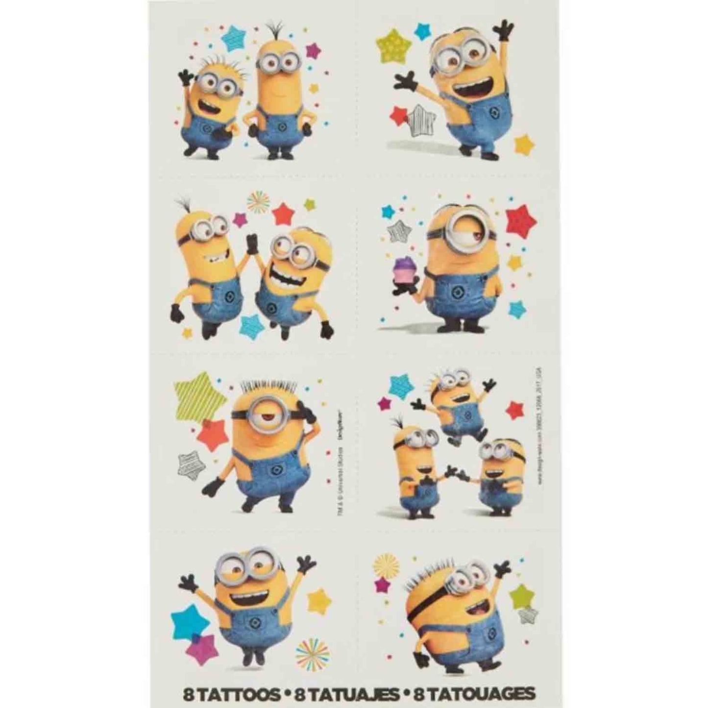 Despicable Me Tattoo Favors