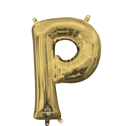 CI: Letter P White Gold