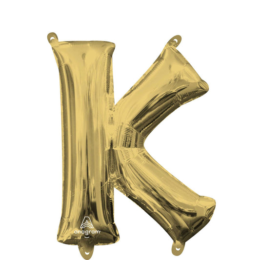 CI: Letter K White Gold