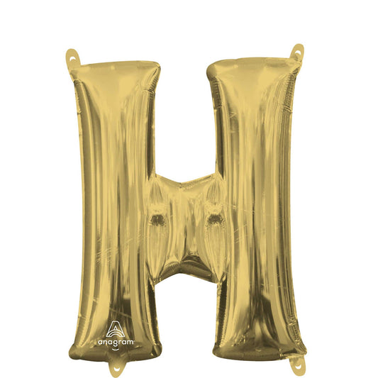 CI: Letter H White Gold