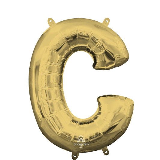 CI: Letter C White Gold