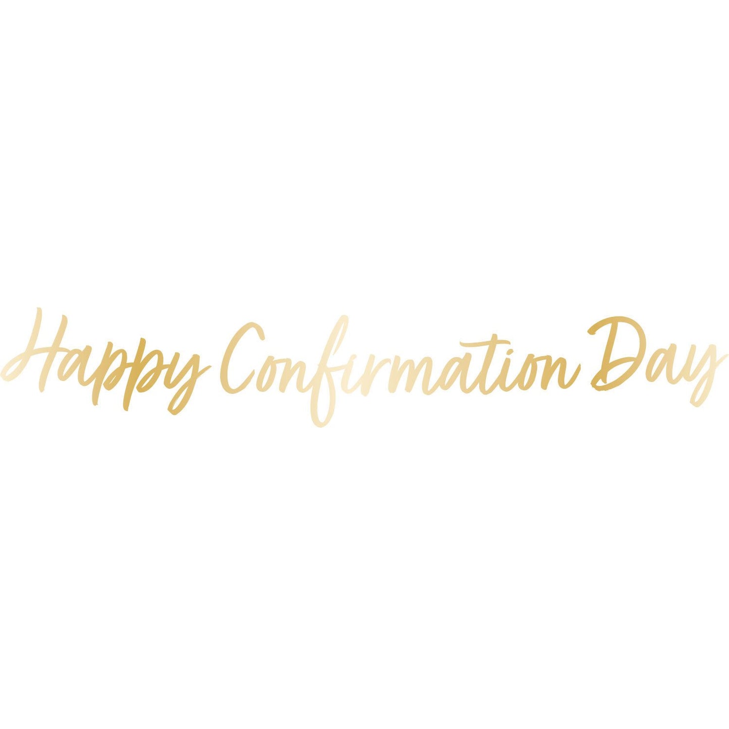 Botanical Celebration Happy Confirmation Day Letter Banner