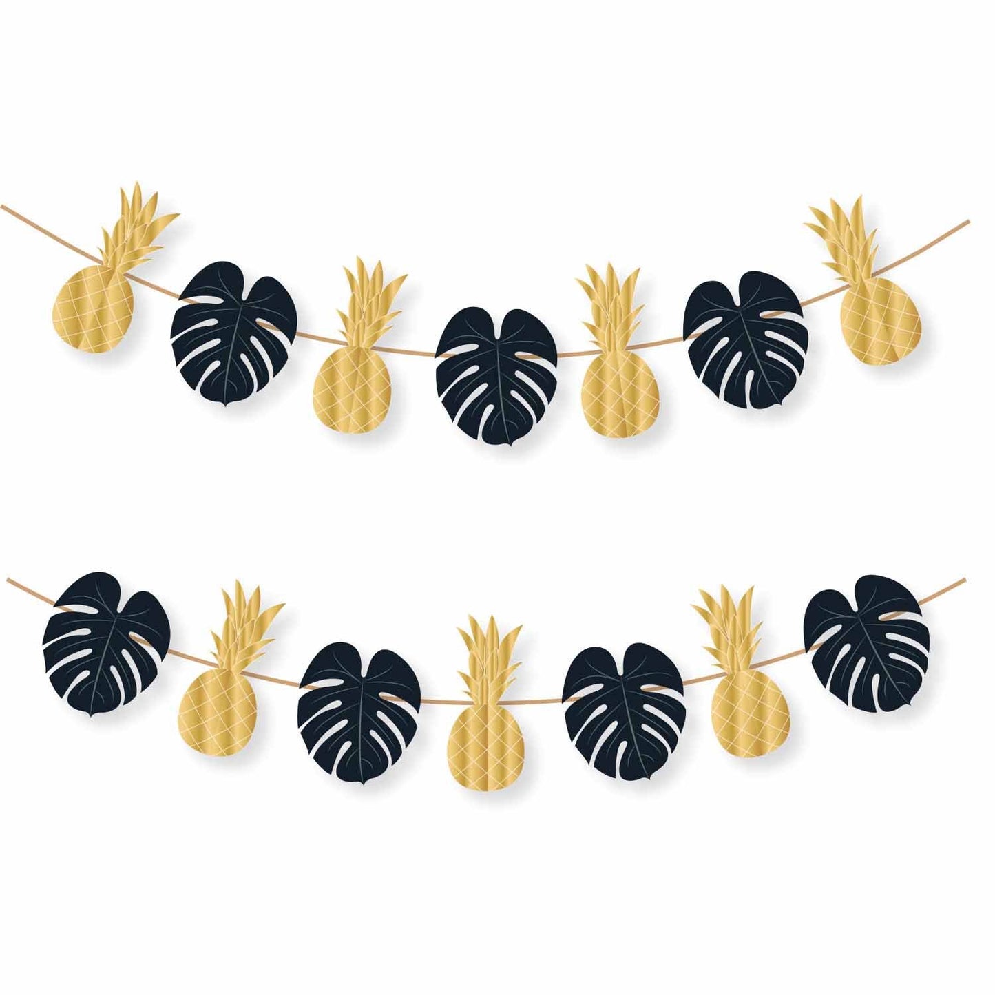 Flamingo Pineapple & Palm Leaves String Garland